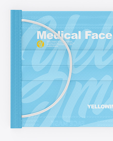 Medical Face Mask Mockup In Apparel Mockups On Yellow Images Object Mockups