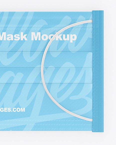 Medical Face Mask Mockup In Apparel Mockups On Yellow Images Object Mockups