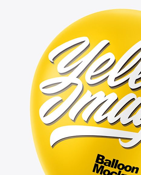 Matte Balloon Mockup PSD #1