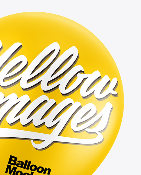 Matte Balloon Mockup PSD #6