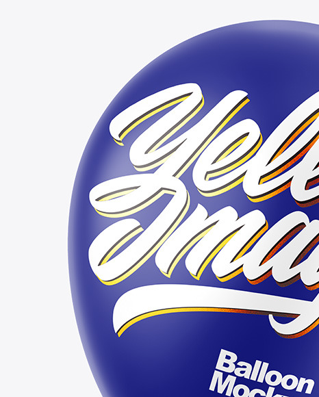 Matte Balloon Mockup PSD #5
