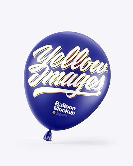 Matte Balloon Mockup PSD #2