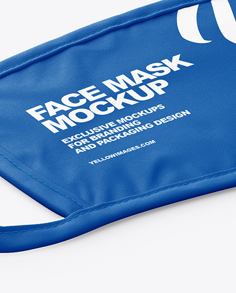 Download Face Mask Mockup In Apparel Mockups On Yellow Images Object Mockups PSD Mockup Templates