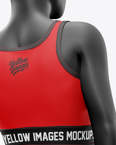 Download Women S Fitness Kit Mockup In Apparel Mockups On Yellow Images Object Mockups PSD Mockup Templates