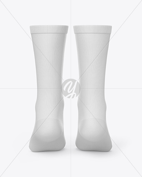 Two Socks Mockup In Apparel Mockups On Yellow Images Object Mockups