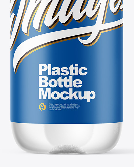 Clear Plastic Bottle Mockup PSD #1
