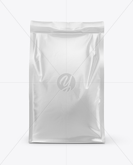 Download Glossy Food Bag Mockup Front View In Bag Sack Mockups On Yellow Images Object Mockups