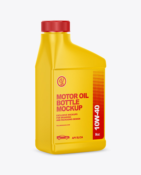 Motor Oil Bottle Mockup In Jerrycan Mockups On Yellow Images Object Mockups