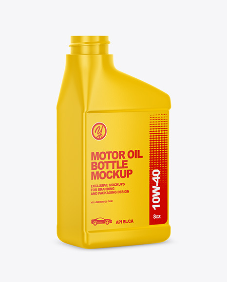 Motor Oil Bottle Mockup In Jerrycan Mockups On Yellow Images Object Mockups