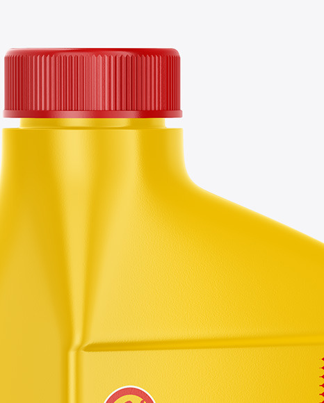 Download Motor Oil Bottle Mockup In Jerrycan Mockups On Yellow Images Object Mockups PSD Mockup Templates