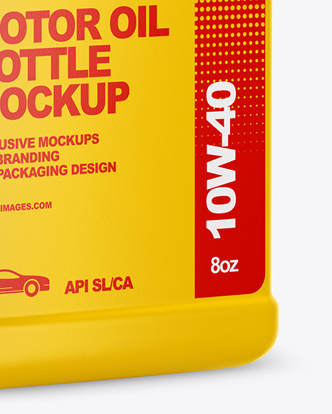 Download Motor Oil Bottle Mockup In Jerrycan Mockups On Yellow Images Object Mockups PSD Mockup Templates