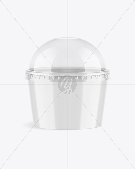 Download Glossy Paper Cup With Plastic Cap Mockup In Cup Bowl Mockups On Yellow Images Object Mockups Yellowimages Mockups