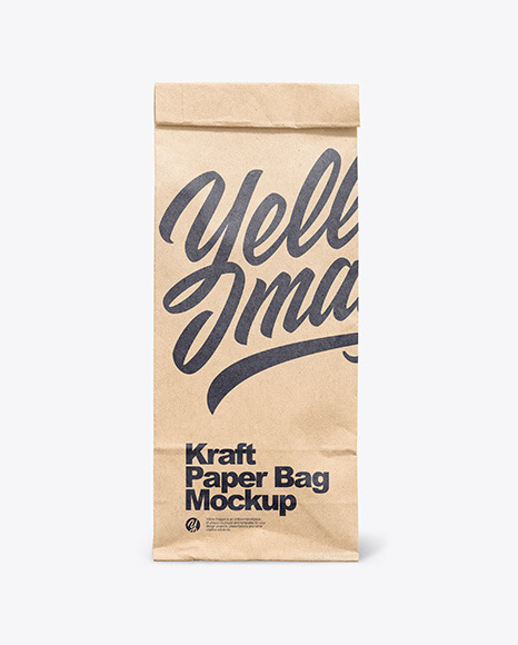 Download Kraft Paper Bag Mockup In Bag Sack Mockups On Yellow Images Object Mockups PSD Mockup Templates