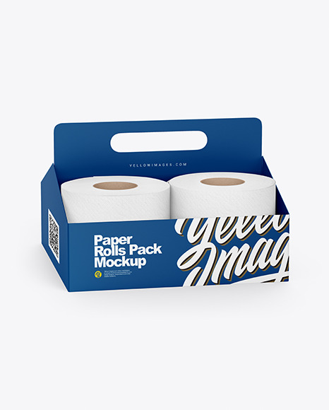 Download Toilet Tissue Rolls Pack Mockup Half Side View In Packaging Mockups On Yellow Images Object Mockups Yellowimages Mockups