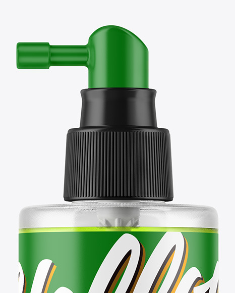 Clear Spray Bottle Mockup PSD #2