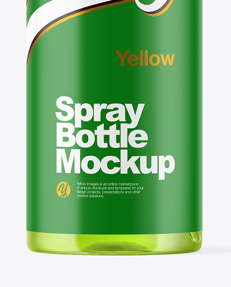 Clear Spray Bottle Mockup PSD #1