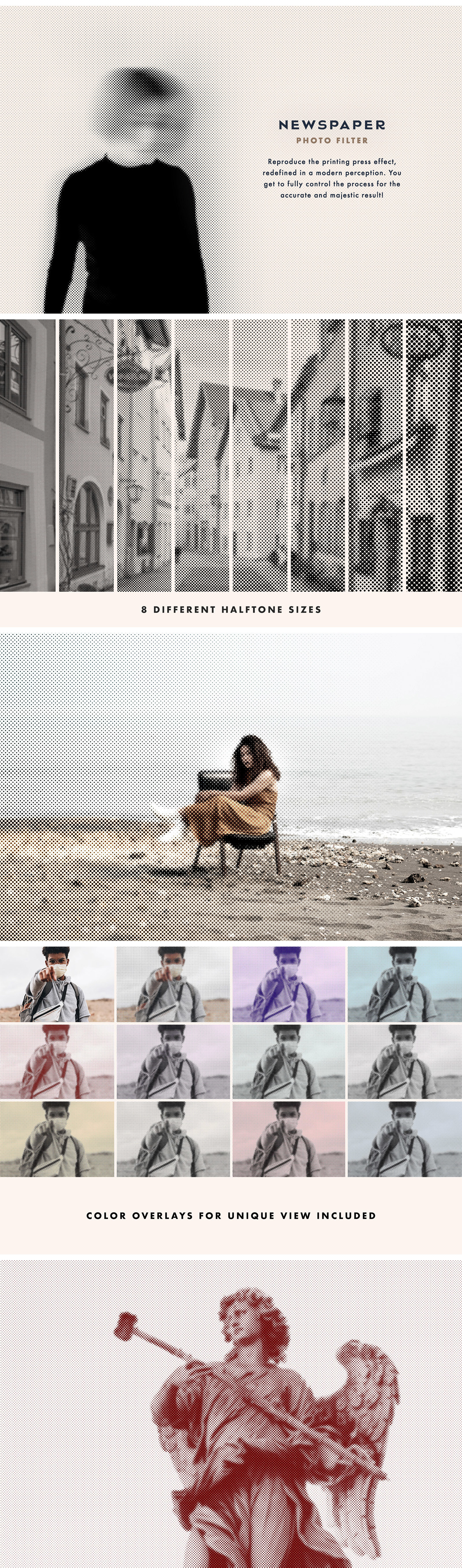 Download Newspaper Halftone Photoshop Effect In Add Ons On Yellow Images Creative Store PSD Mockup Templates