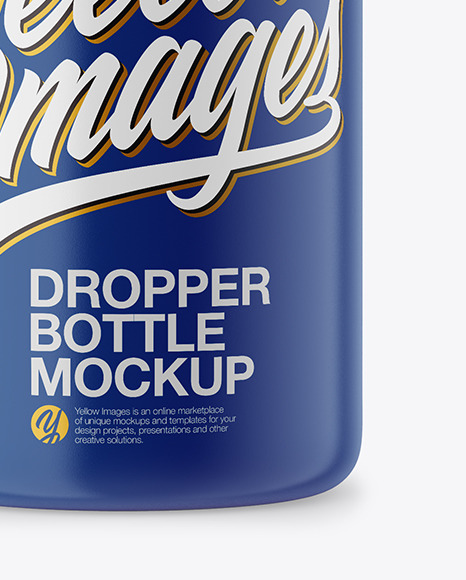 Matte Dropper Bottle Mockup PSD #1