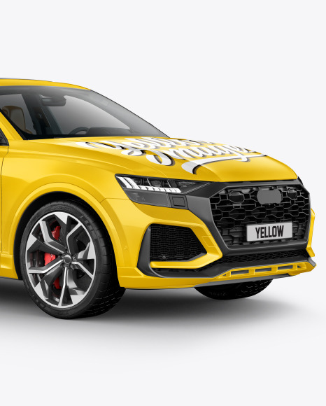 Download Coupe Crossover Suv Mockup Halfside View In Vehicle Mockups On Yellow Images Object Mockups Yellowimages Mockups