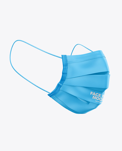 Medical Face Mask Mockup In Apparel Mockups On Yellow Images Object Mockups