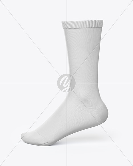 Sock Mockup In Apparel Mockups On Yellow Images Object Mockups