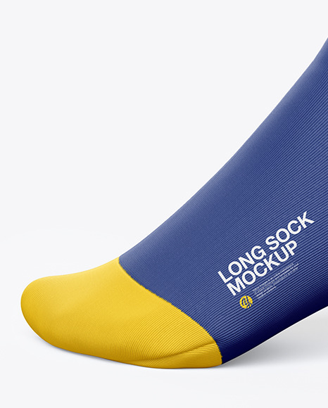 Sock Mockup In Apparel Mockups On Yellow Images Object Mockups