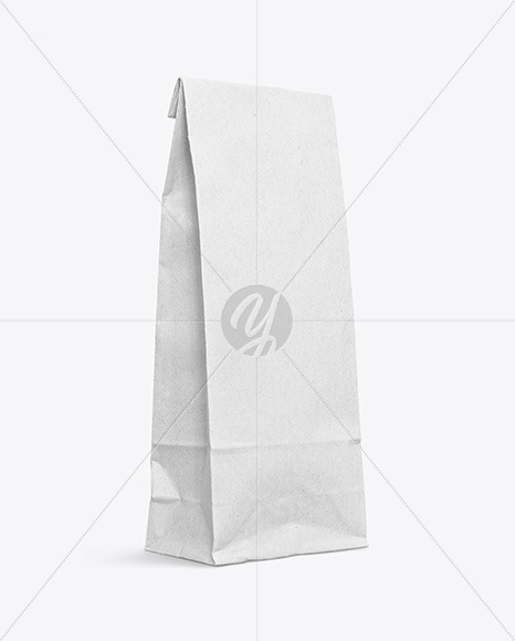 Kraft Paper Bag Mockup In Bag Sack Mockups On Yellow Images Object Mockups