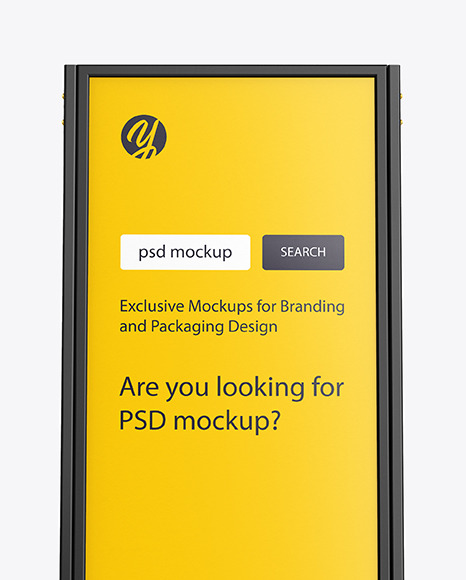 Plastic Stand Mockup PSD #2