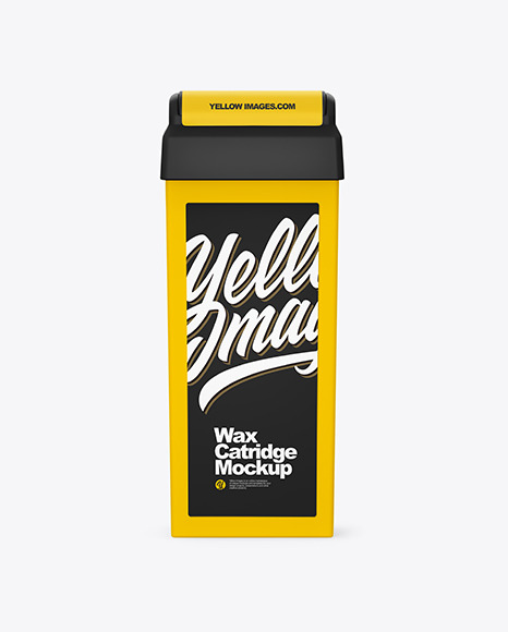 Download Wax Cartridge Mockup In Packaging Mockups On Yellow Images Object Mockups PSD Mockup Templates