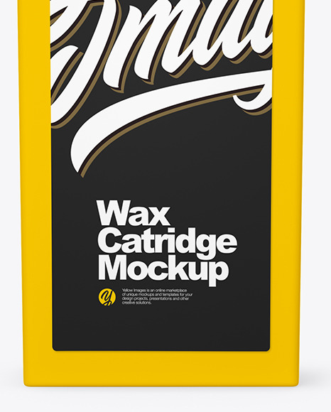 Download Wax Cartridge Mockup In Packaging Mockups On Yellow Images Object Mockups PSD Mockup Templates