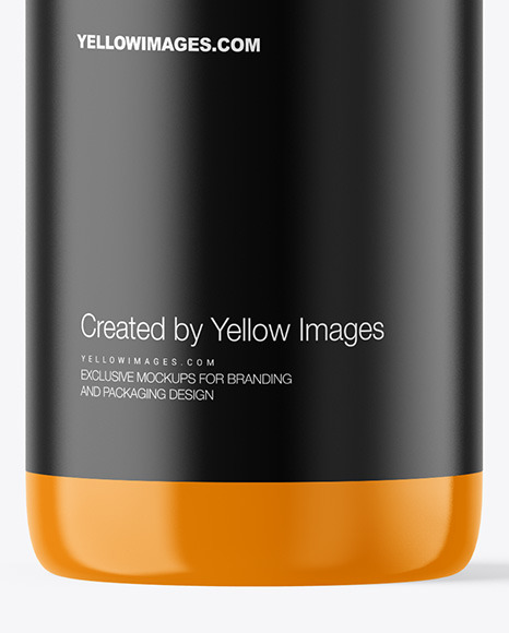 Glossy Spray Bottle Mockup In Bottle Mockups On Yellow Images Object Mockups