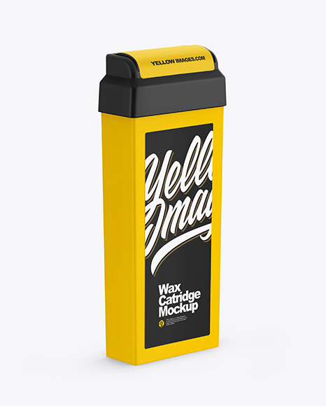 Download Wax Cartridge Mockup In Packaging Mockups On Yellow Images Object Mockups PSD Mockup Templates