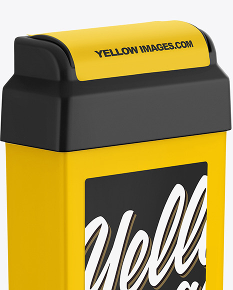 Download Wax Cartridge Mockup In Packaging Mockups On Yellow Images Object Mockups PSD Mockup Templates