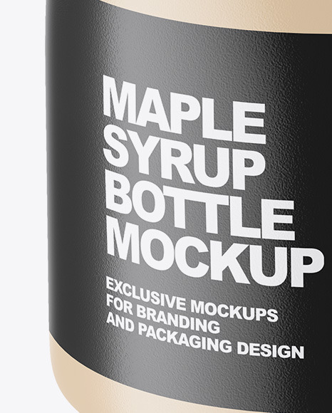 Download Matte Plastic Maple Syrup Bottle Mockup Front View High Angle Shot In Bottle Mockups On Yellow Images Object Mockups Yellowimages Mockups