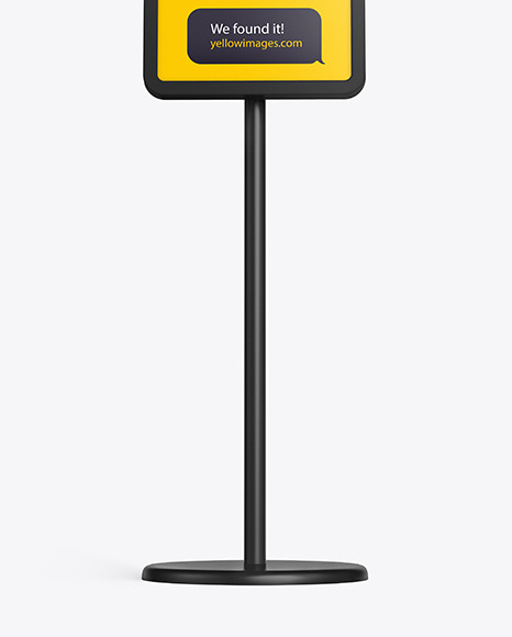 Plastic Stand Mockup PSD #1