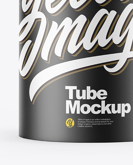 Matte Paper Tube Mockup PSD #2