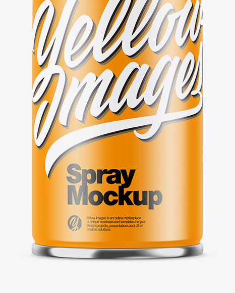 Matte Spray Bottle Mockup In Bottle Mockups On Yellow Images Object Mockups