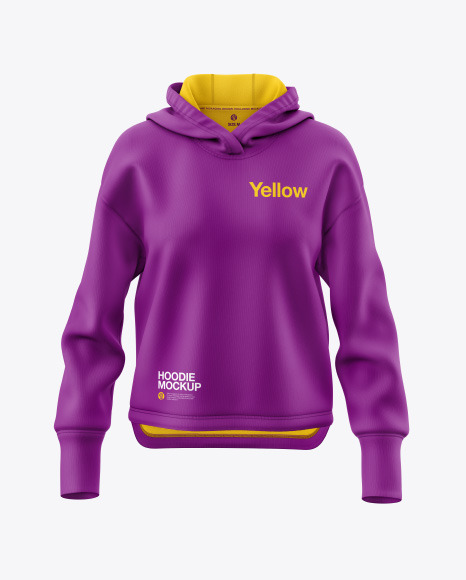 Download Women S Hoodie Mockup In Apparel Mockups On Yellow Images Object Mockups