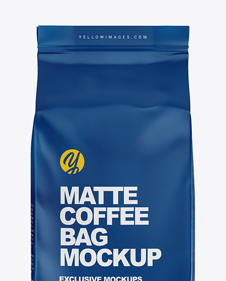 Download Matte Coffee Bag Mockup In Bag Sack Mockups On Yellow Images Object Mockups PSD Mockup Templates