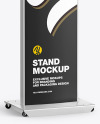 Metallic Stand w/ Plastic Front Mockup