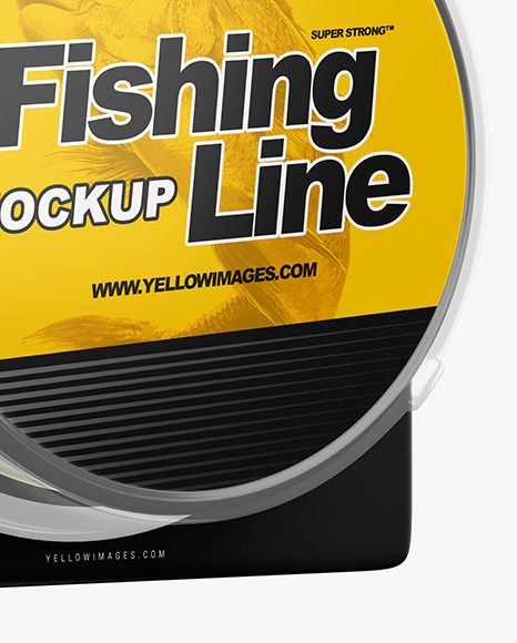 Fishing Line Mockup In Packaging Mockups On Yellow Images Object Mockups