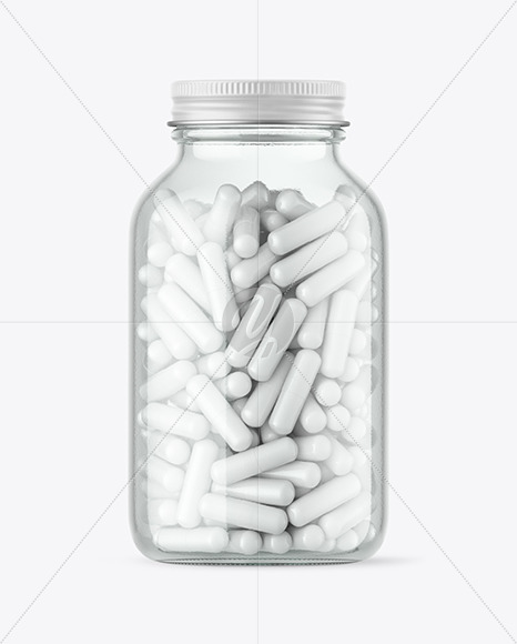 Download Clear Glass Pills Bottle Mockup In Bottle Mockups On Yellow Images Object Mockups PSD Mockup Templates