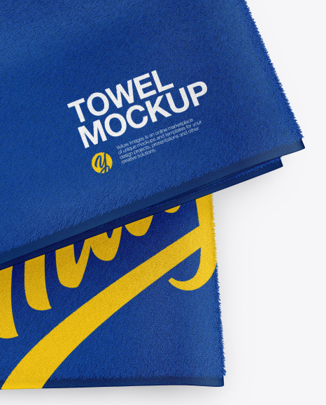 Folded Towel Mockup PSD #3