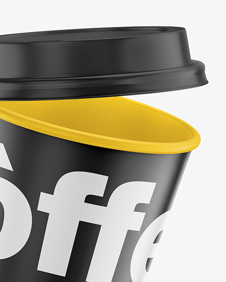 Matte Coffee Cup Mockup PSD #6