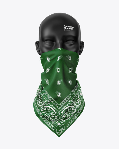 Download Bandana Face Mask Mockup - High Quality Packaging PSD ...