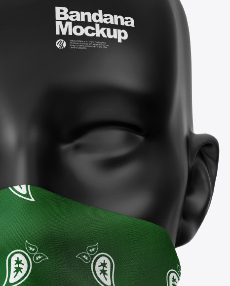 Download Bandana Face Mask Mockup - Buff Mockup Side View In ...