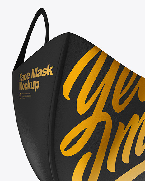 Download Face Mask Mockup In Apparel Mockups On Yellow Images Object Mockups PSD Mockup Templates