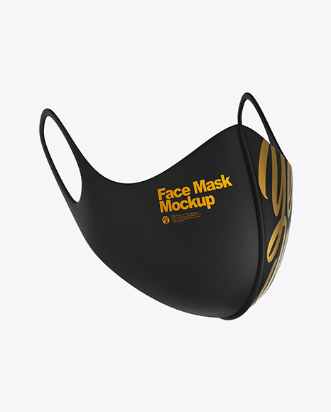 Download Face Mask Mockup In Apparel Mockups On Yellow Images Object Mockups PSD Mockup Templates