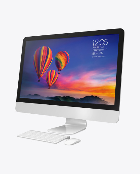 iMac Pro Mockup   Right Side View PSD #3