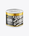 Metallic Tin Can Mockup